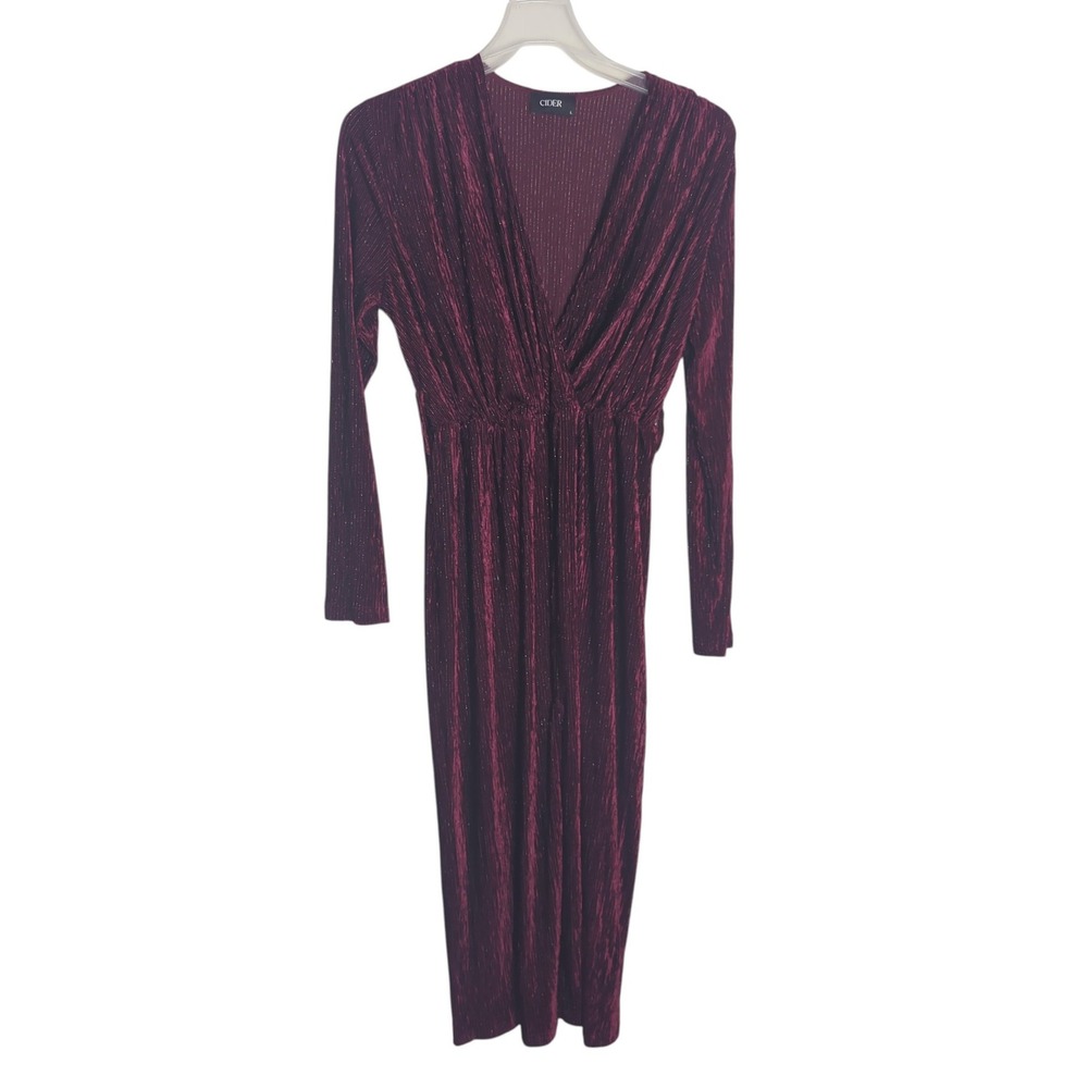 Cider Women's Maxi Dress Wine Metallic Halloween Vamp Whimsigoth Witchy Large